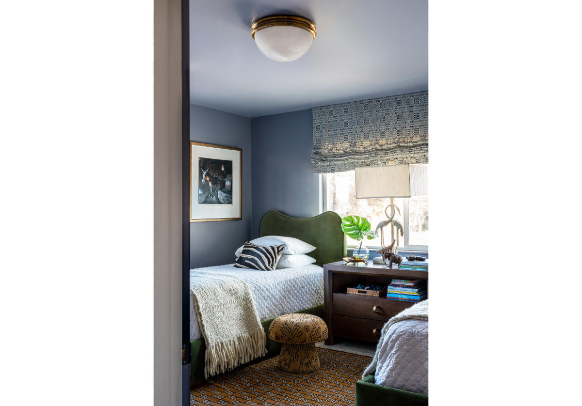 ALYS FLUSH MOUNT | Glass & Brass