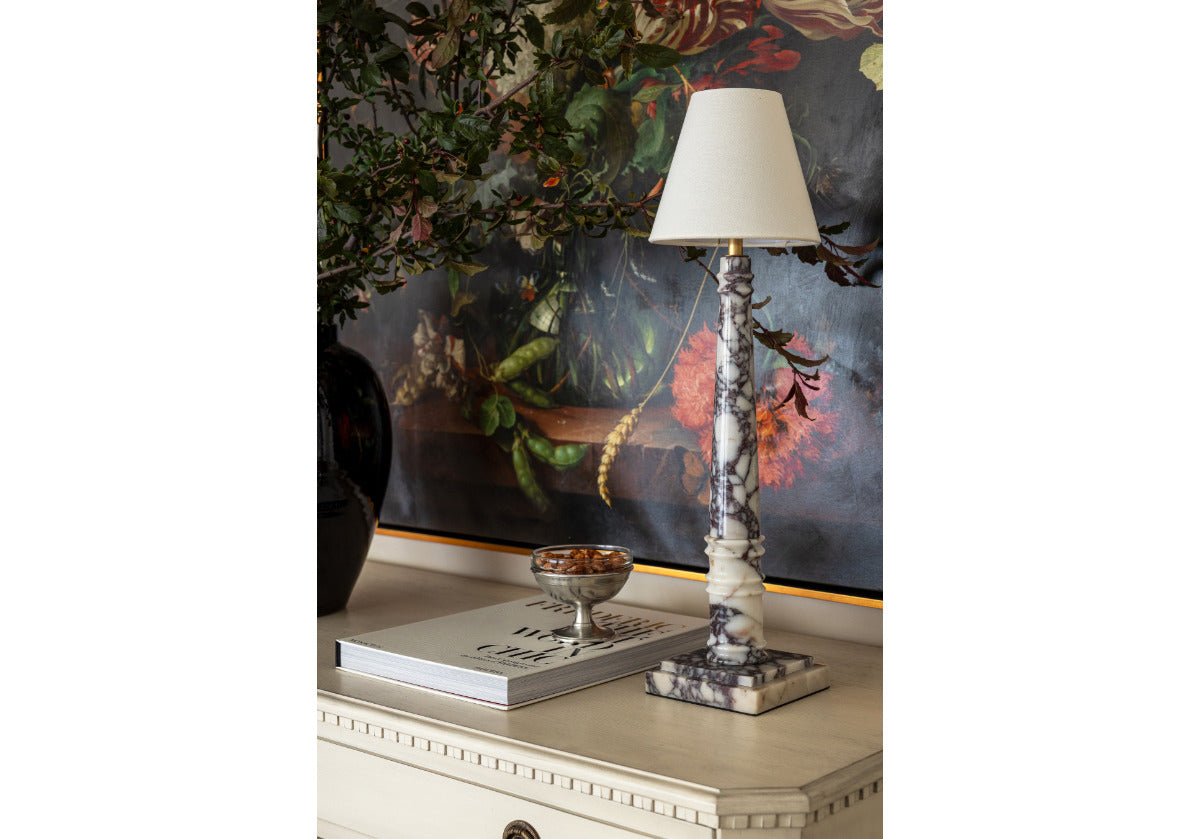 PHOEBE BUFFET LAMP | Calacatta Viola