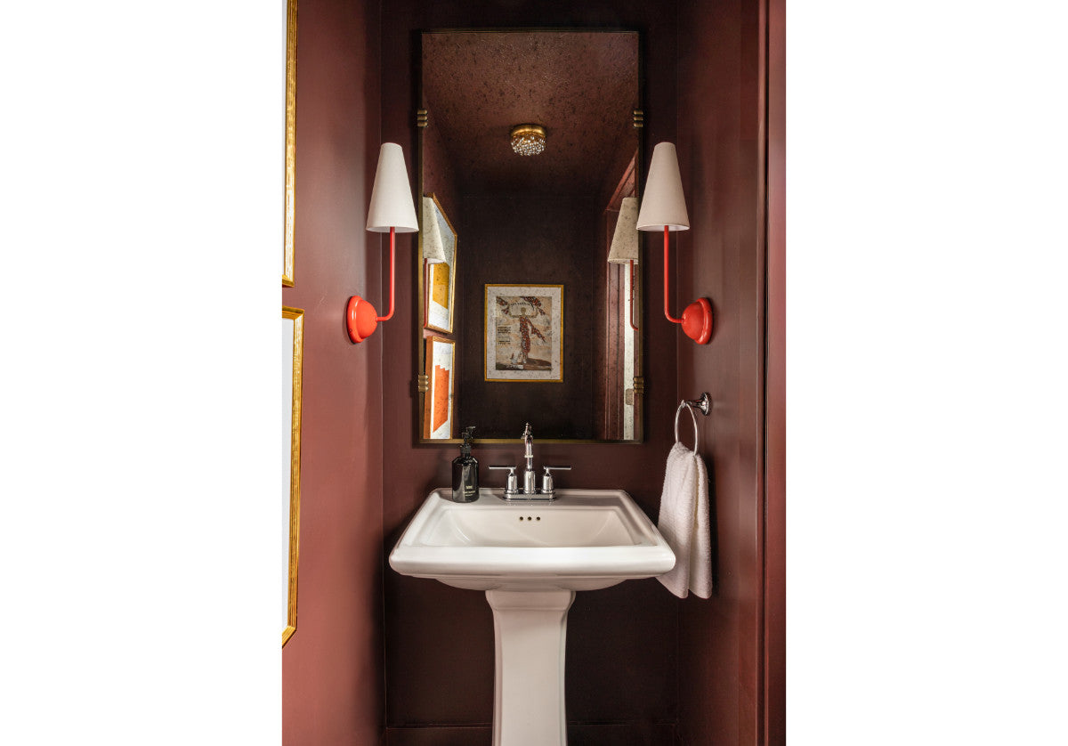 SINGLE MAUDE SCONCE | Red