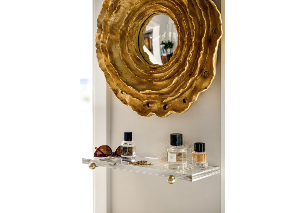 LUCIE LUCITE WALL-MOUNTED SHELF