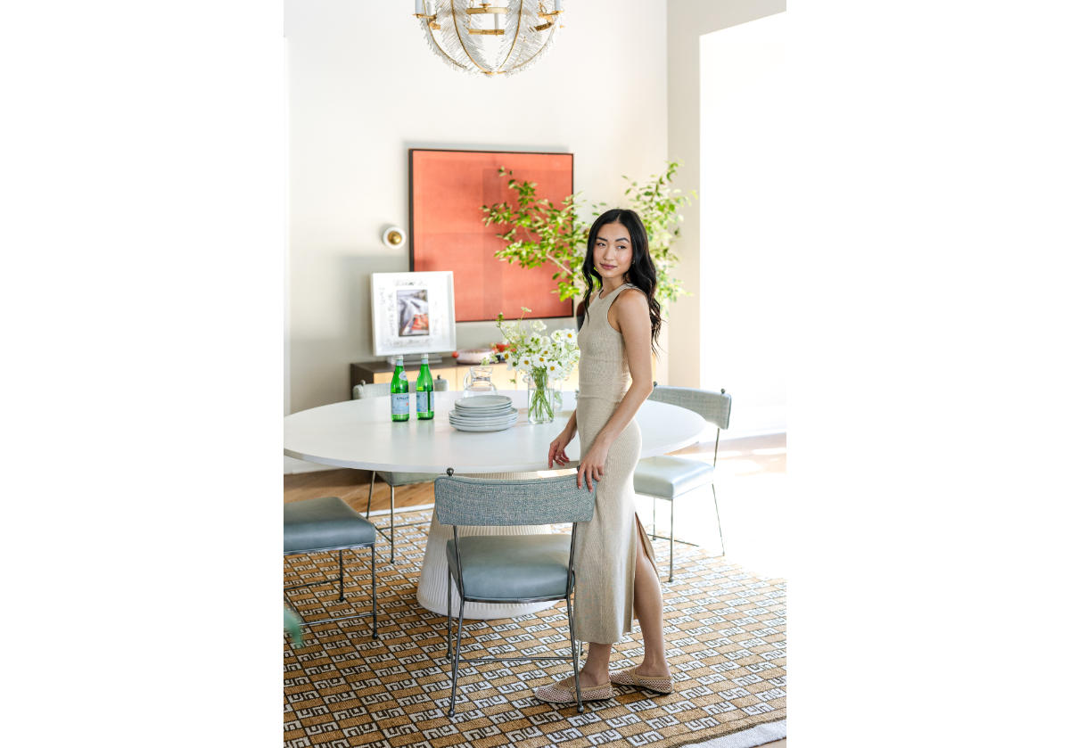 YVETTE CHAIR | Ocean Leather & Tweed