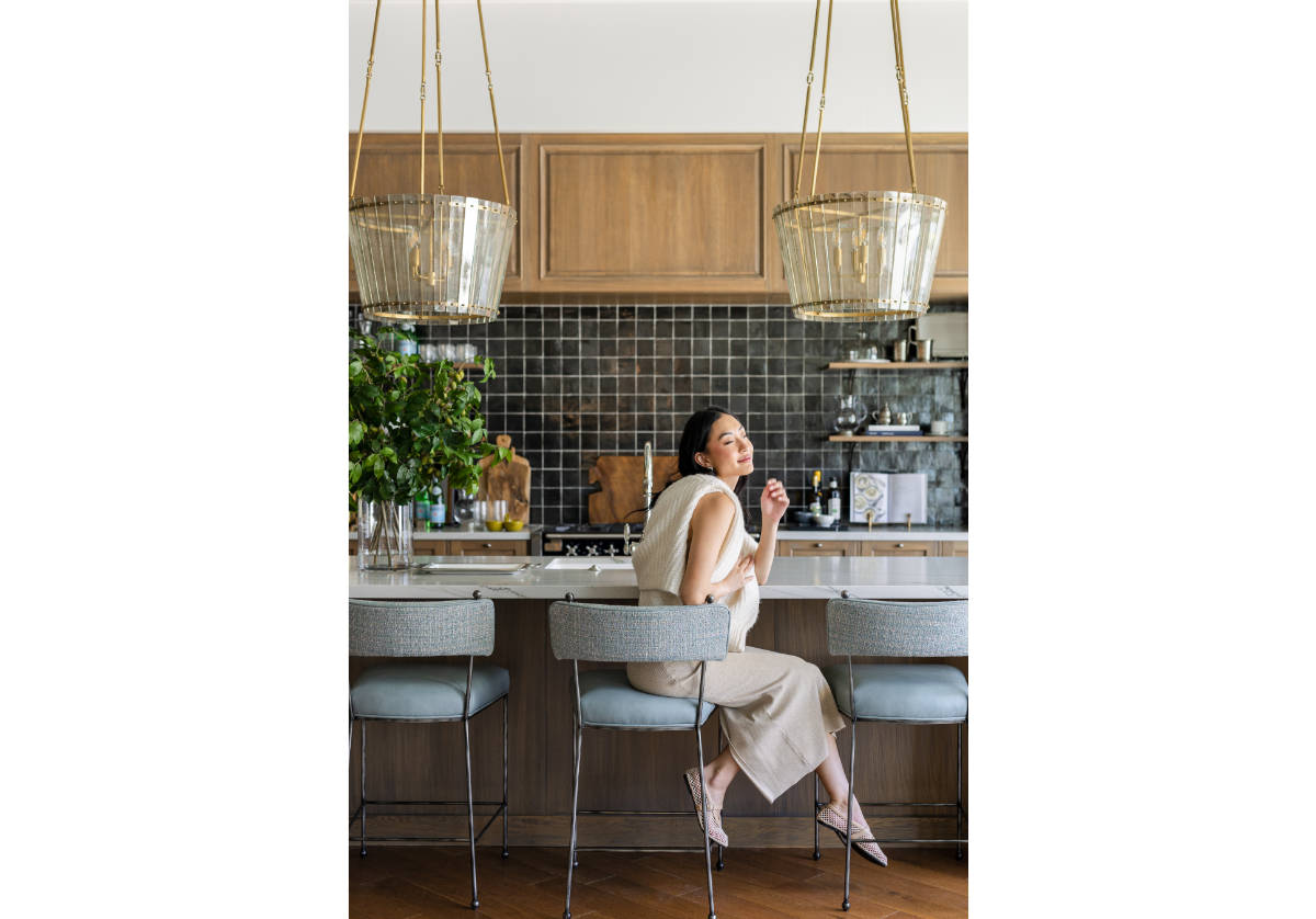 YVETTE COUNTER STOOL | Ocean Leather & Tweed