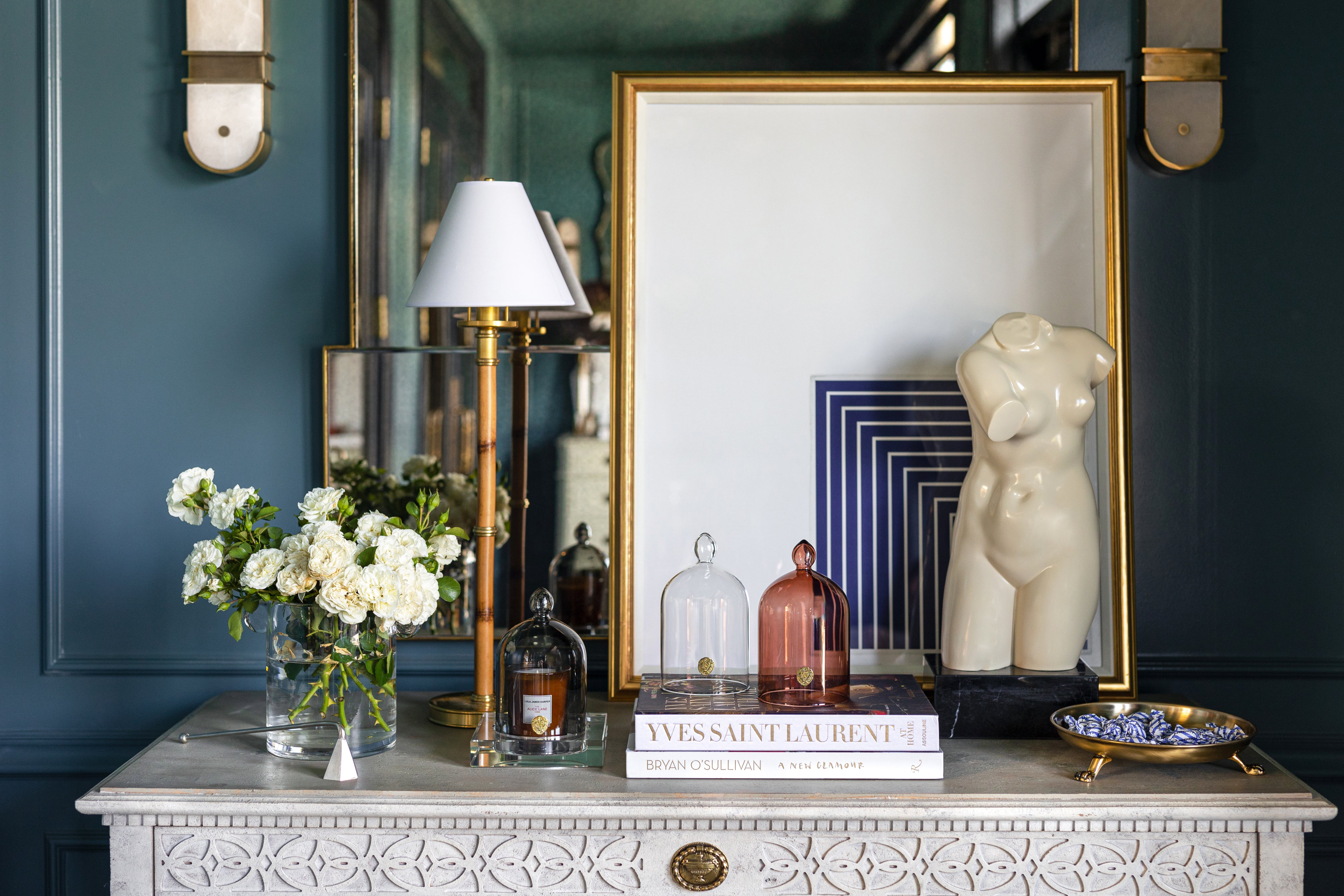 BRASS CLAWFOOT TRAY