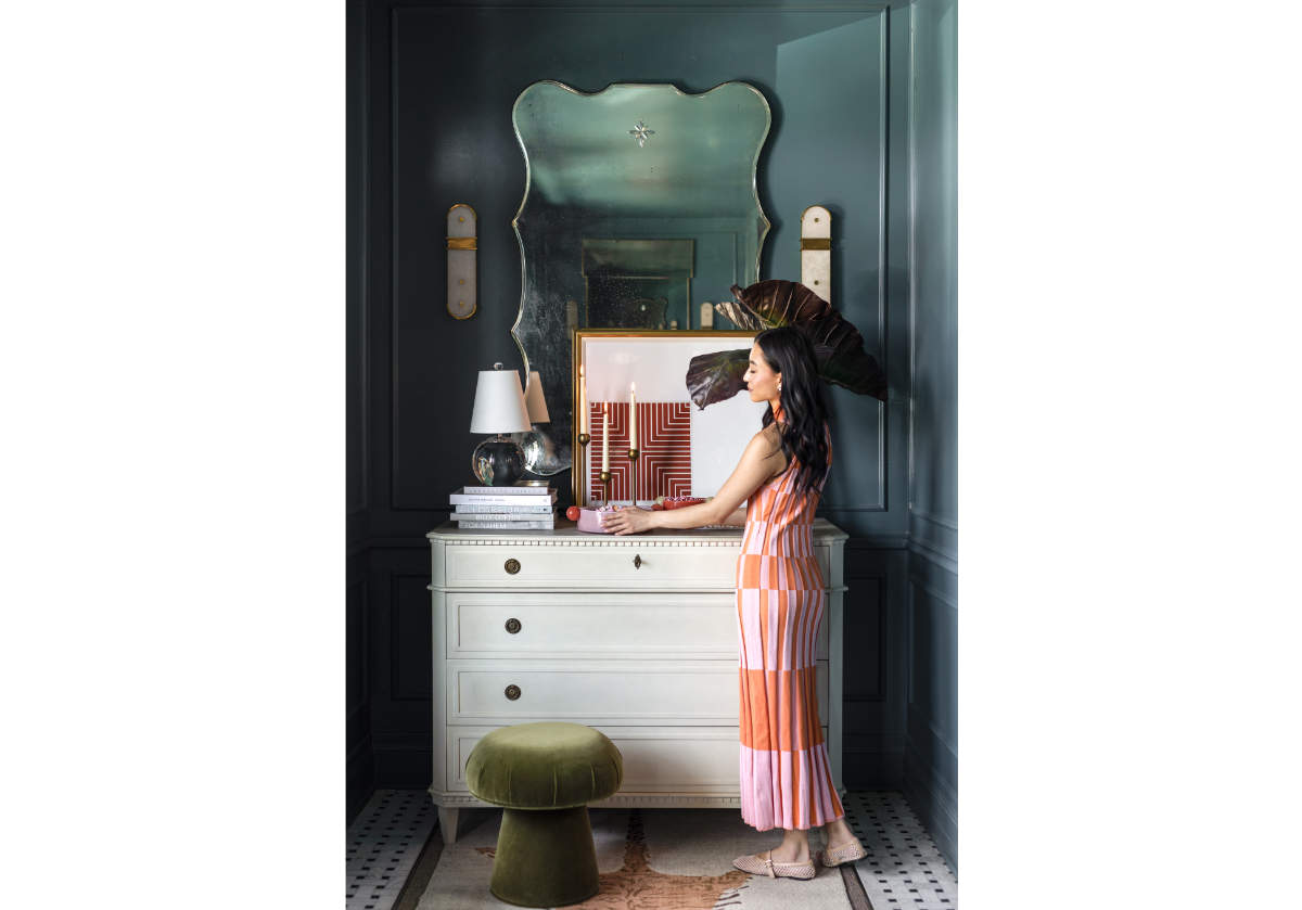 MUSHROOM OTTOMAN | Olive