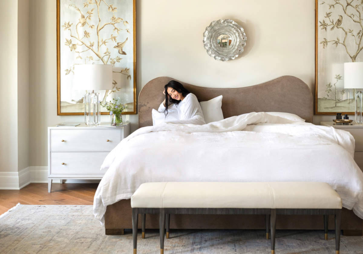 MARLO BED | Fawn Velvet
