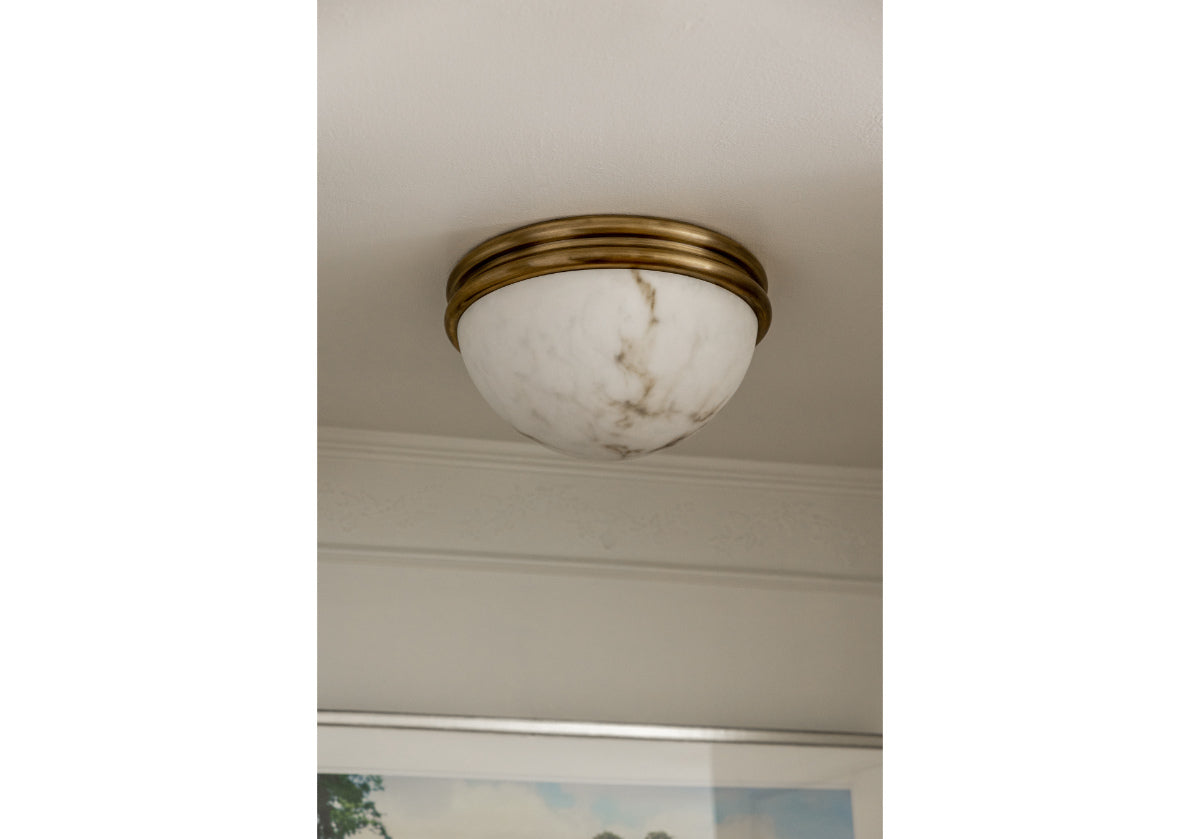 ALYS FAUX ALABASTER FLUSH MOUNT
