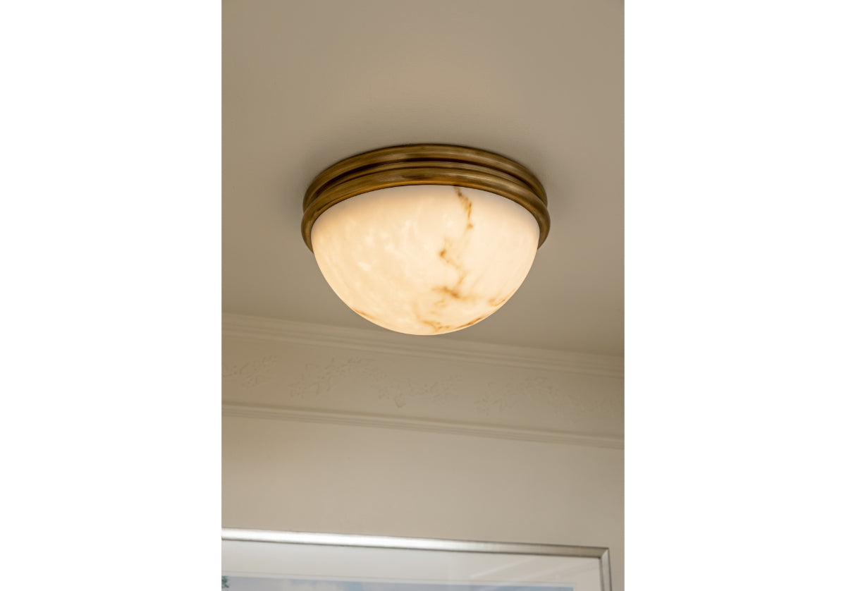 ALYS FAUX ALABASTER FLUSH MOUNT