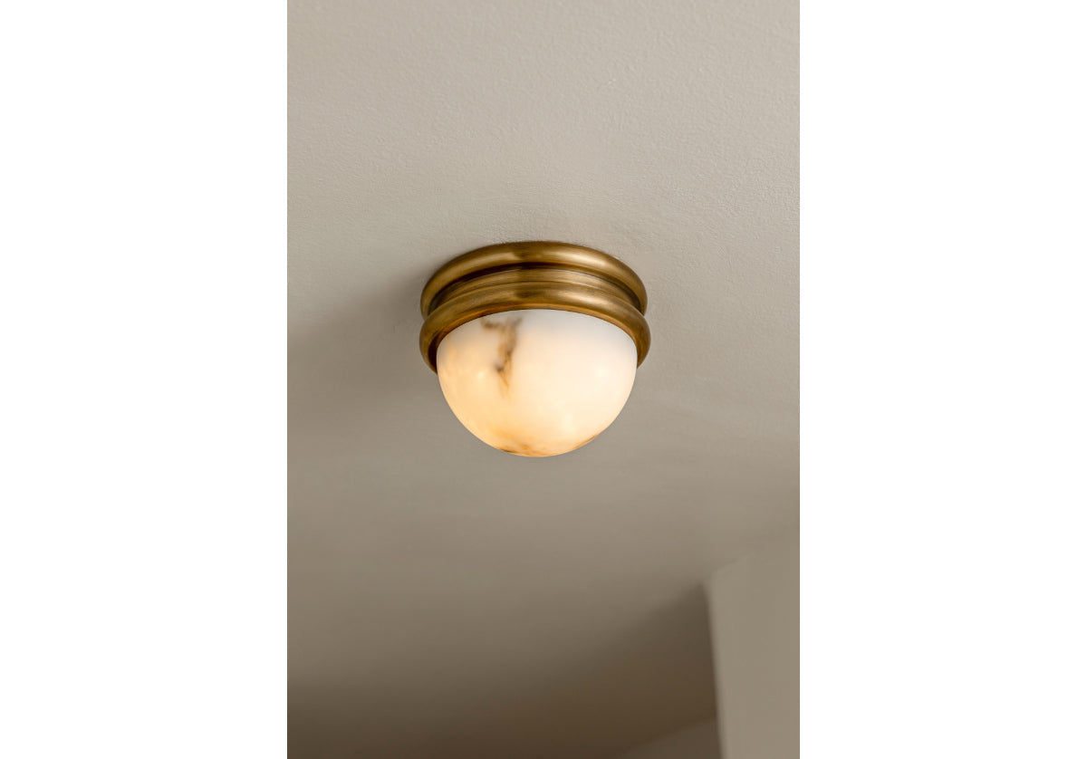 ALYS FAUX ALABASTER FLUSH MOUNT