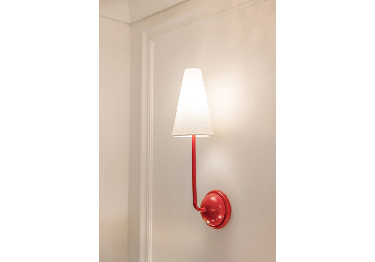 SINGLE MAUDE SCONCE | Red