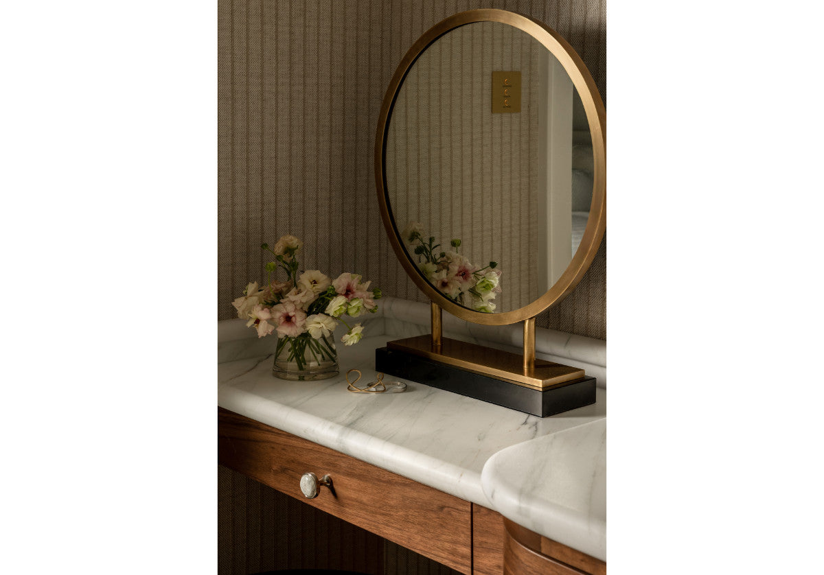 ALICE BRASS VANITY MIRROR