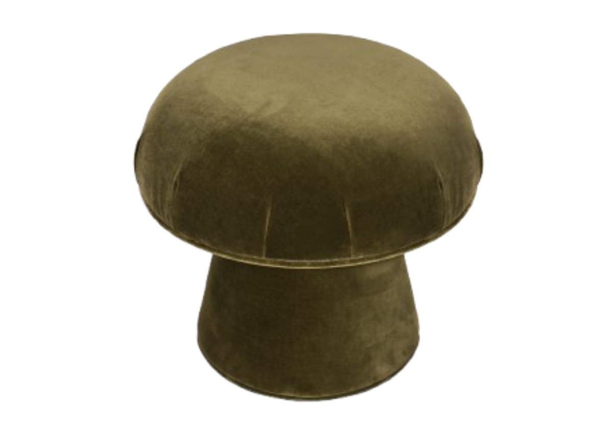 MUSHROOM OTTOMAN | Olive