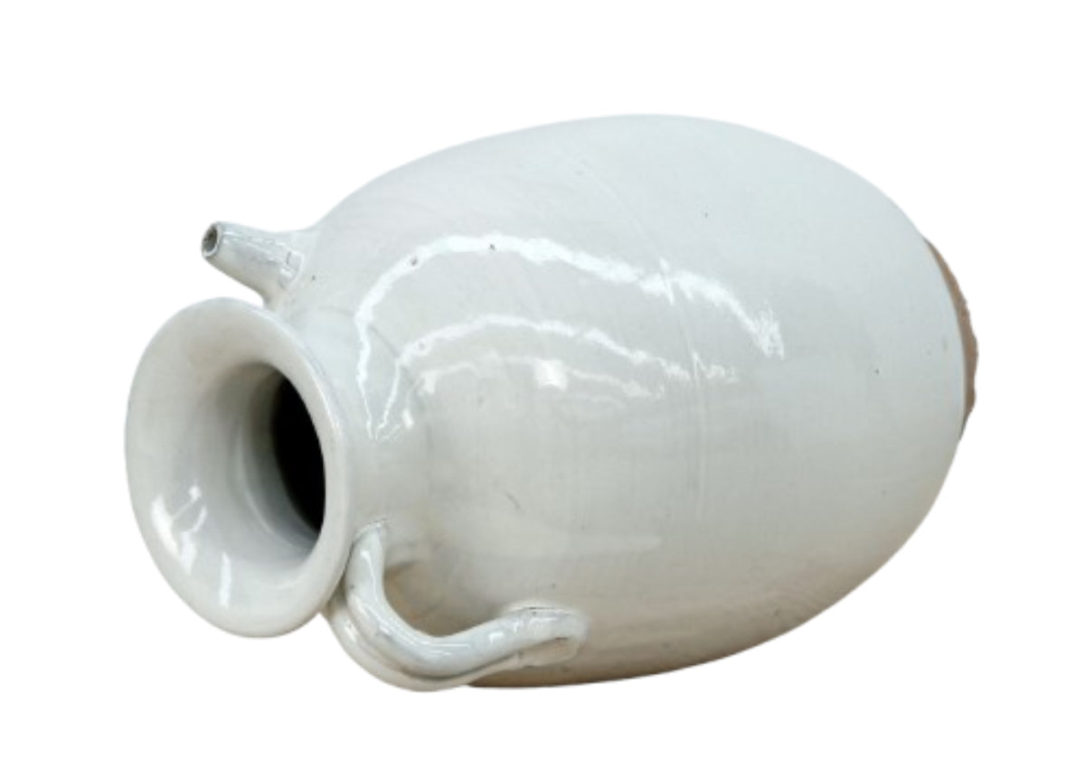 OFF WHITE CERAMIC PITCHER