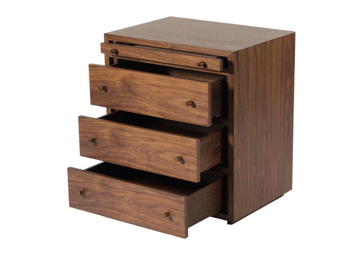 BROOKLYN NIGHTSTAND | Small | Dark Walnut