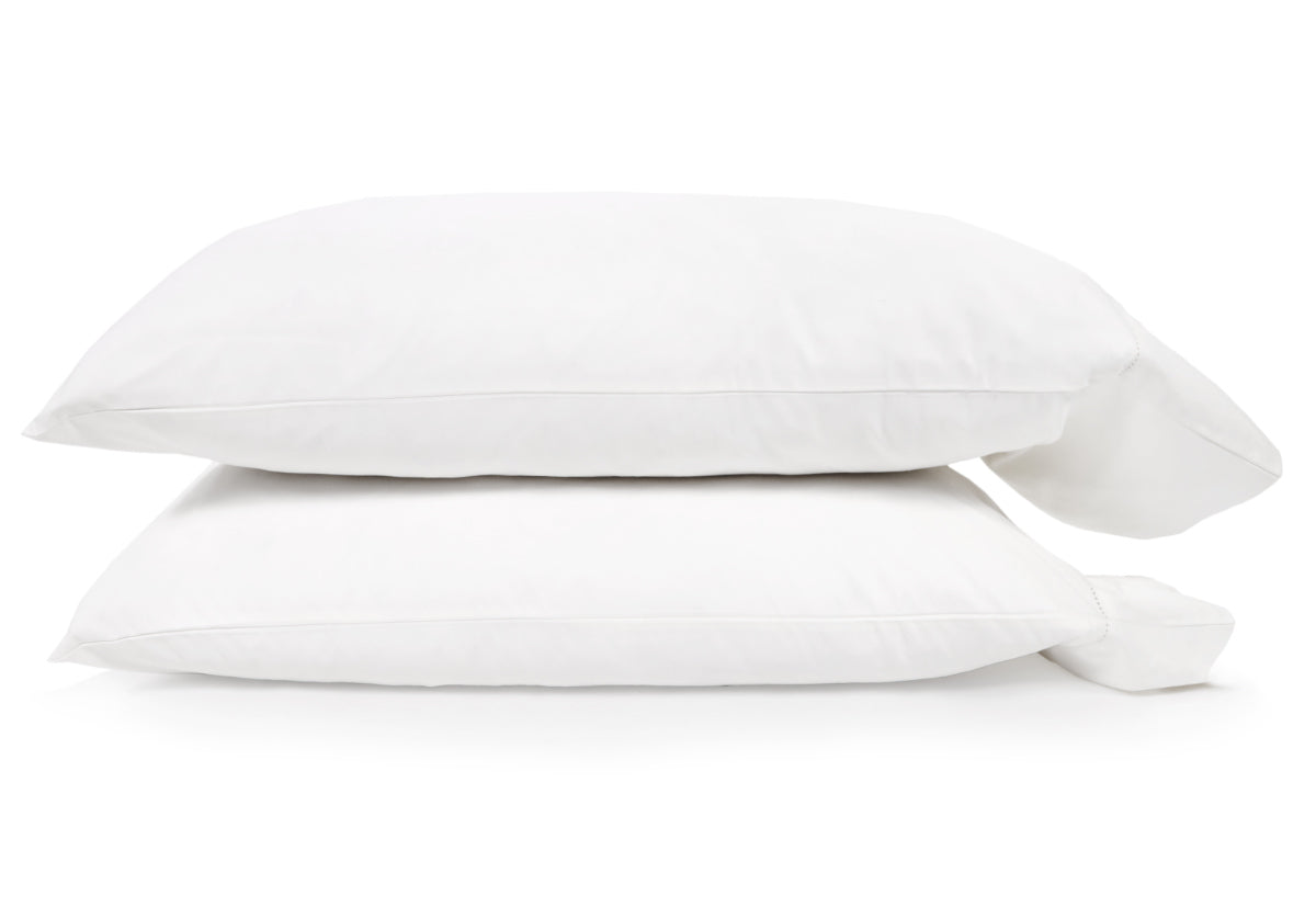 CLASSICO HEMSTITCH COTTON SATEEN SHEET SET | White
