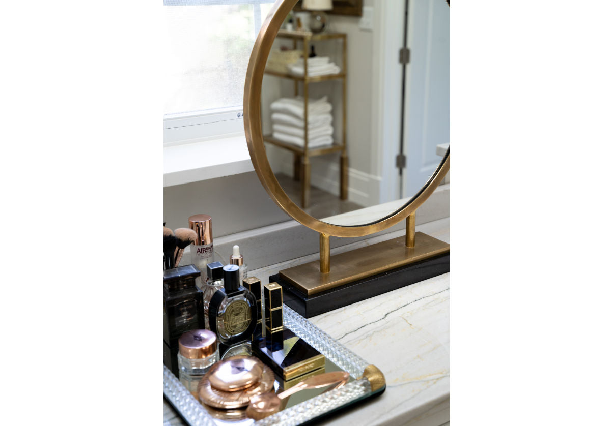 ALICE BRASS VANITY MIRROR