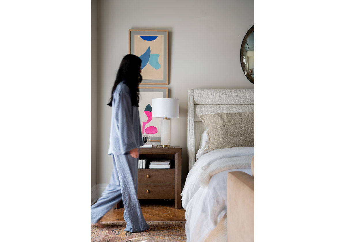 FRANKIE BED | King | Oatmeal Boucle