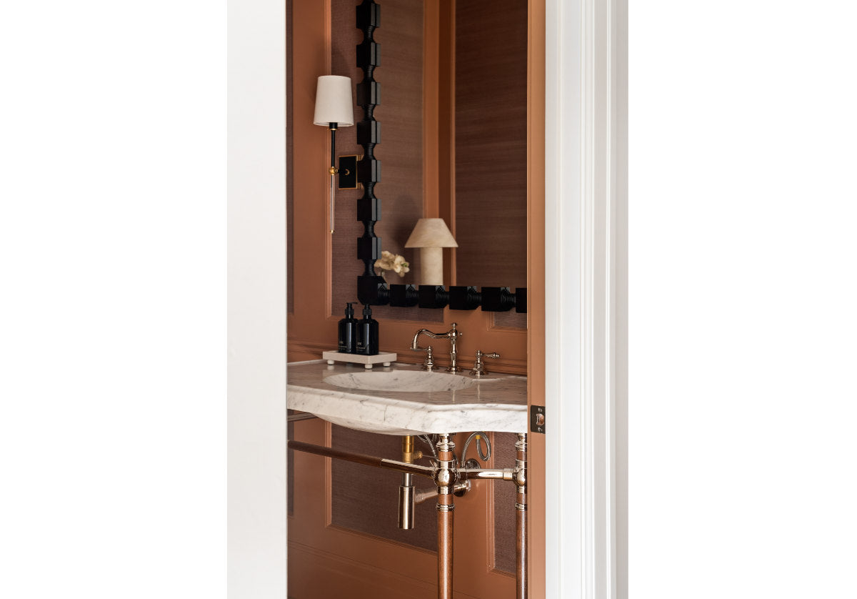 PETITE MARBLE FOOTED TRAY