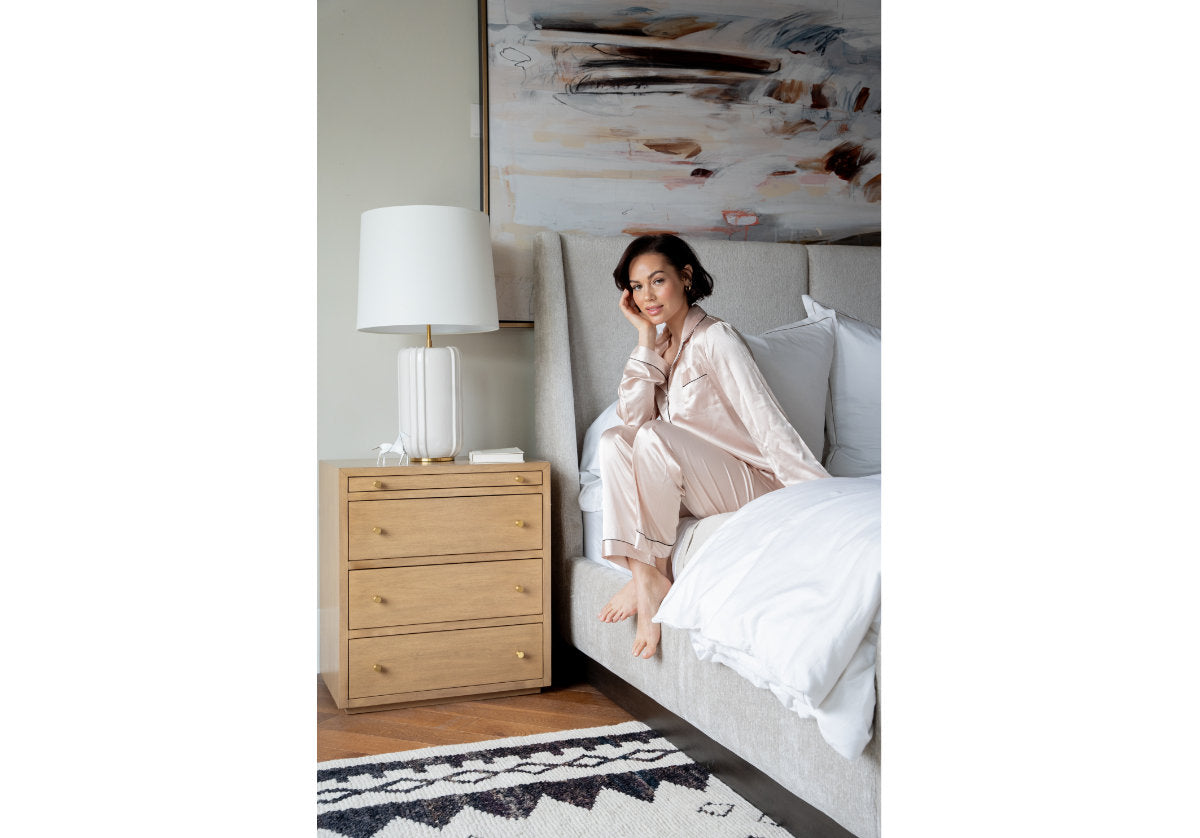 BROOKLYN NIGHTSTAND | Small | Bleached Walnut