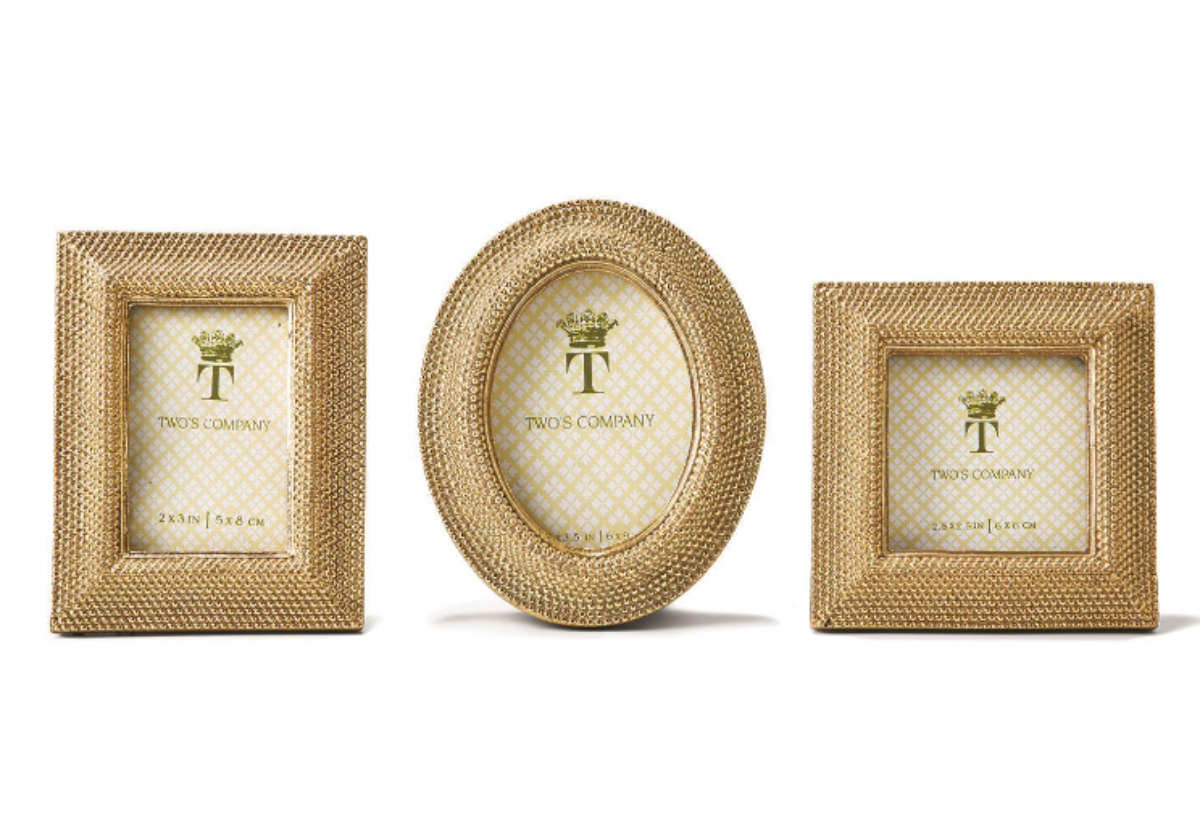 GOLDEN DOTS PHOTO FRAME | Set of 3