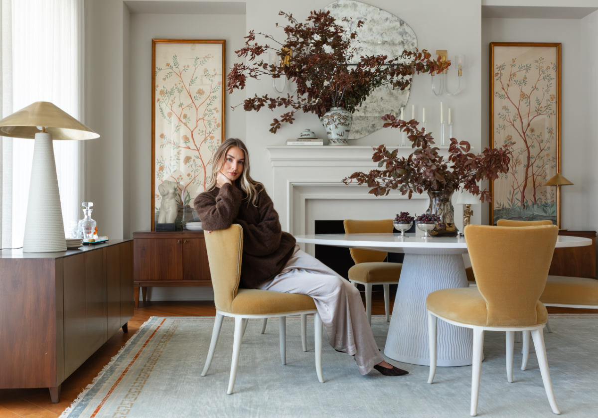 KELLY DINING CHAIR | Butterscotch Mohair