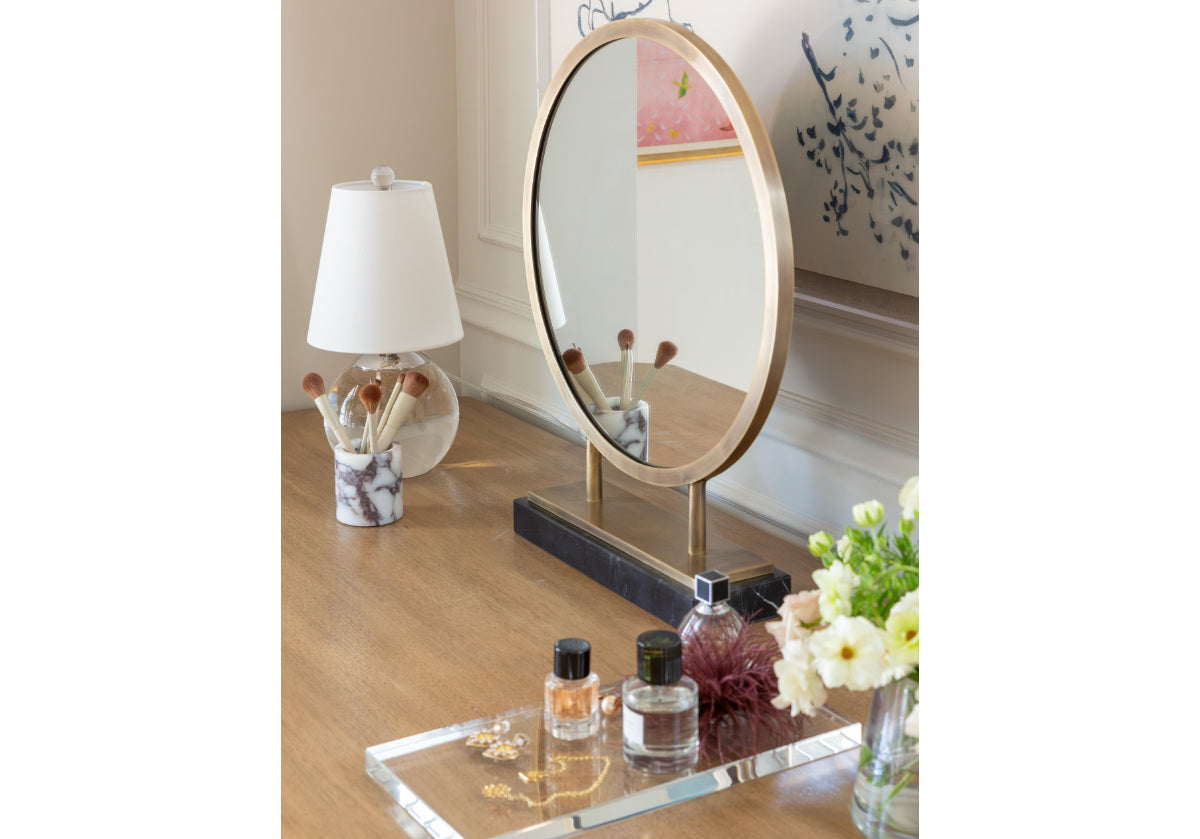 ALICE BRASS VANITY MIRROR
