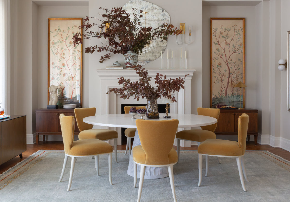 KELLY DINING CHAIR | Butterscotch Mohair