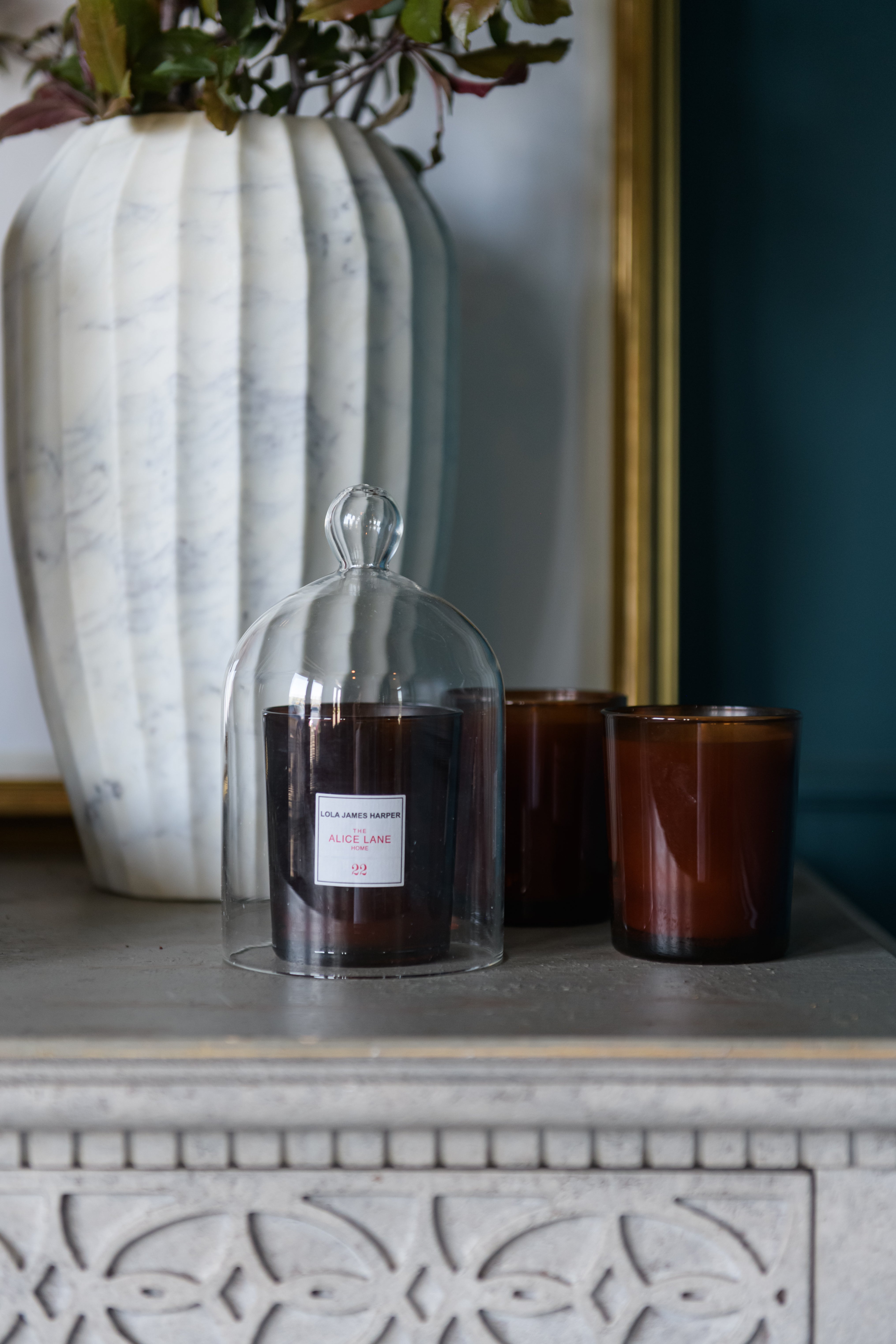 FLORA MARBLE VASE | White