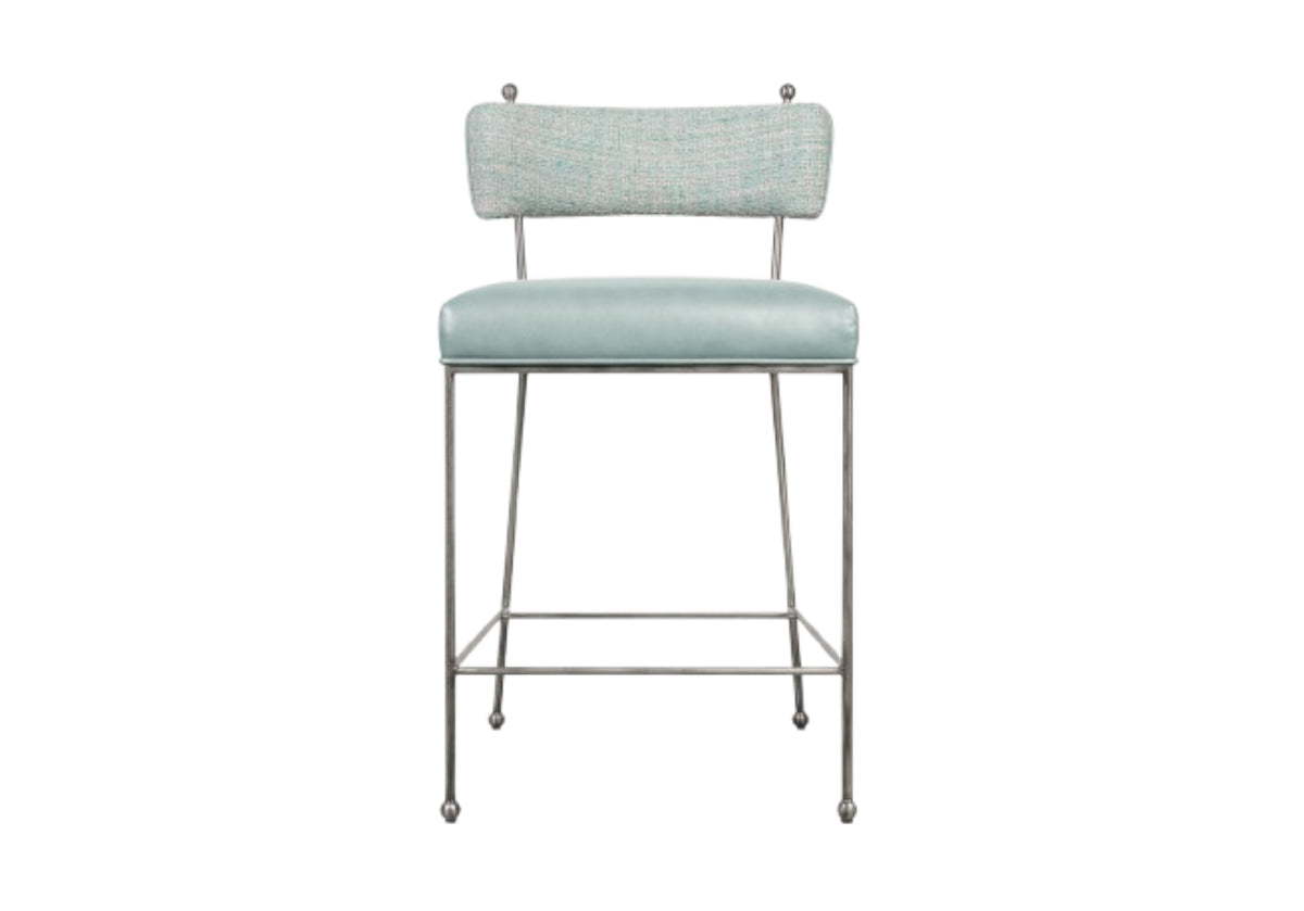 YVETTE COUNTER STOOL | Ocean Leather & Tweed