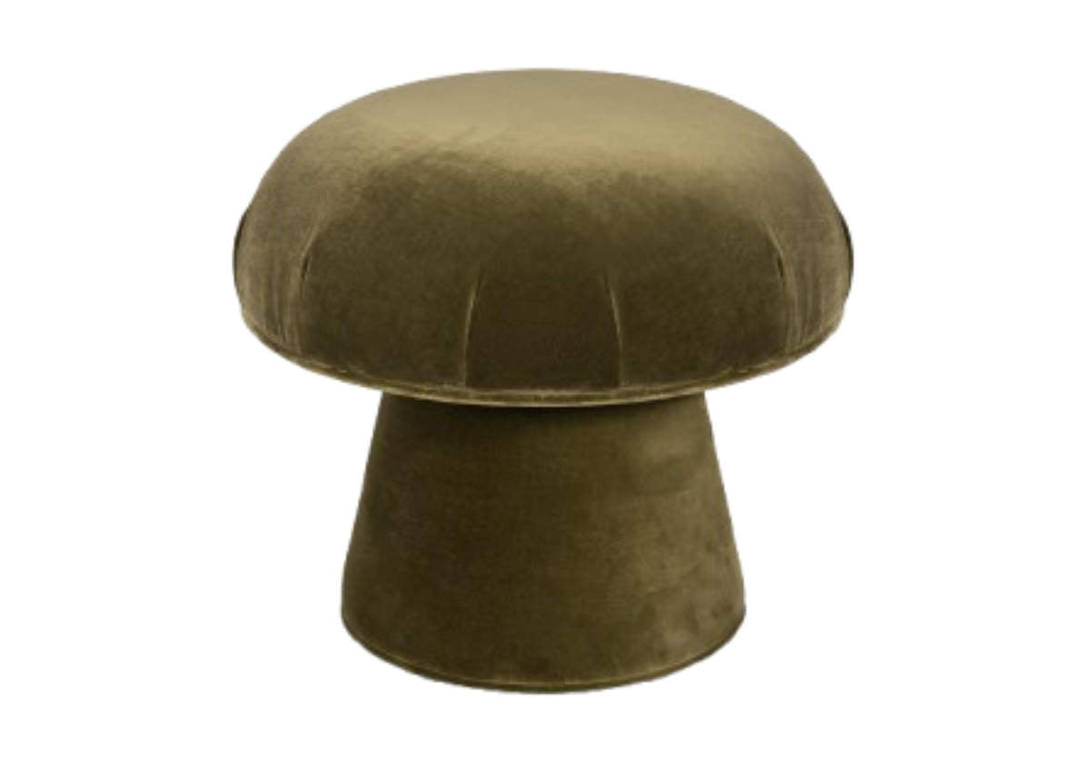 MUSHROOM OTTOMAN | Olive