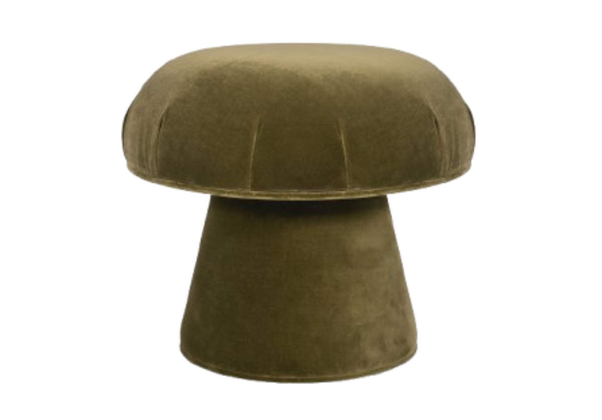 MUSHROOM OTTOMAN | Olive
