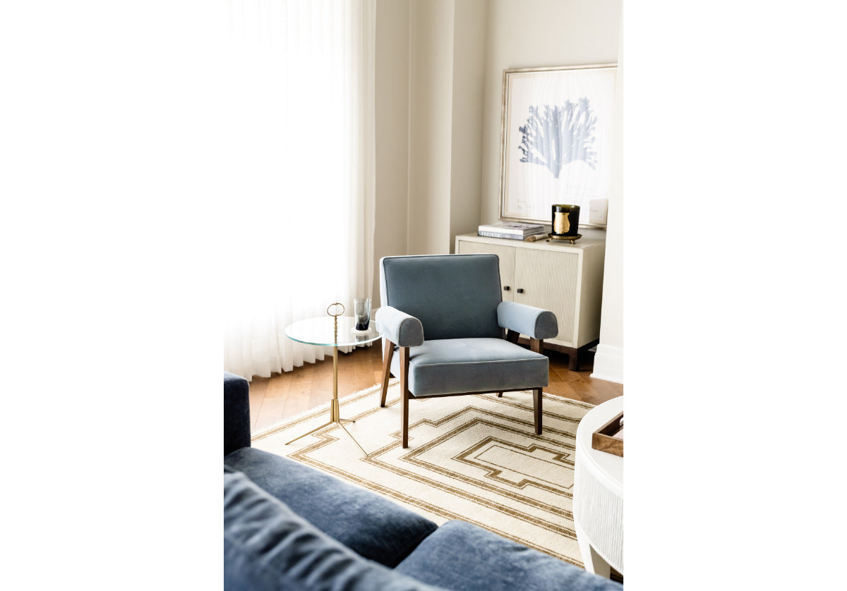 JUDE LOUNGE CHAIR | Capri Vegan Mohair