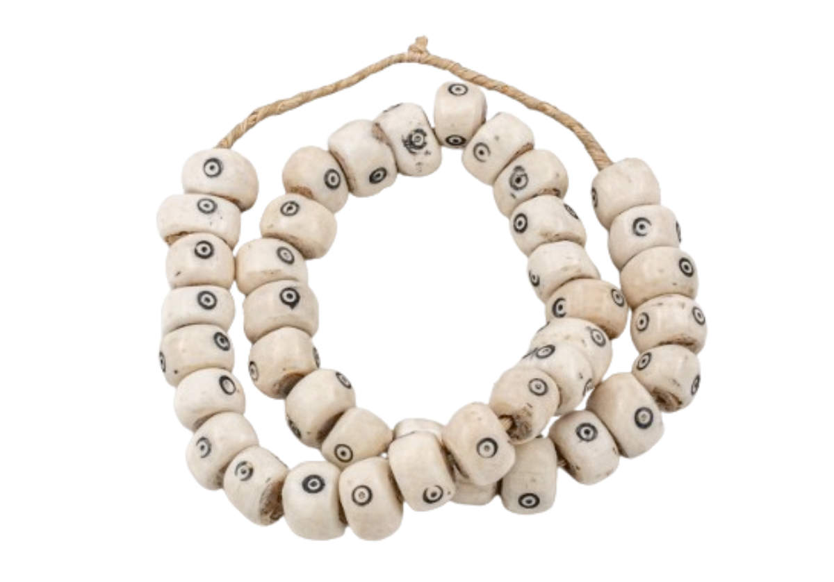 DRUM EYES BONE BEADS