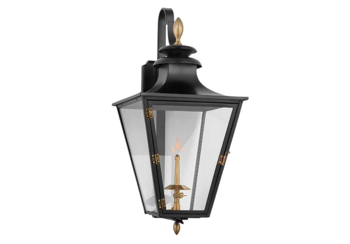 ALBERMARLE LARGE BRACKETED GAS WALL LANTERN