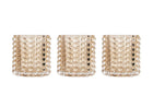 ZOE HOBNAIL VASE AMBER | Set of 3