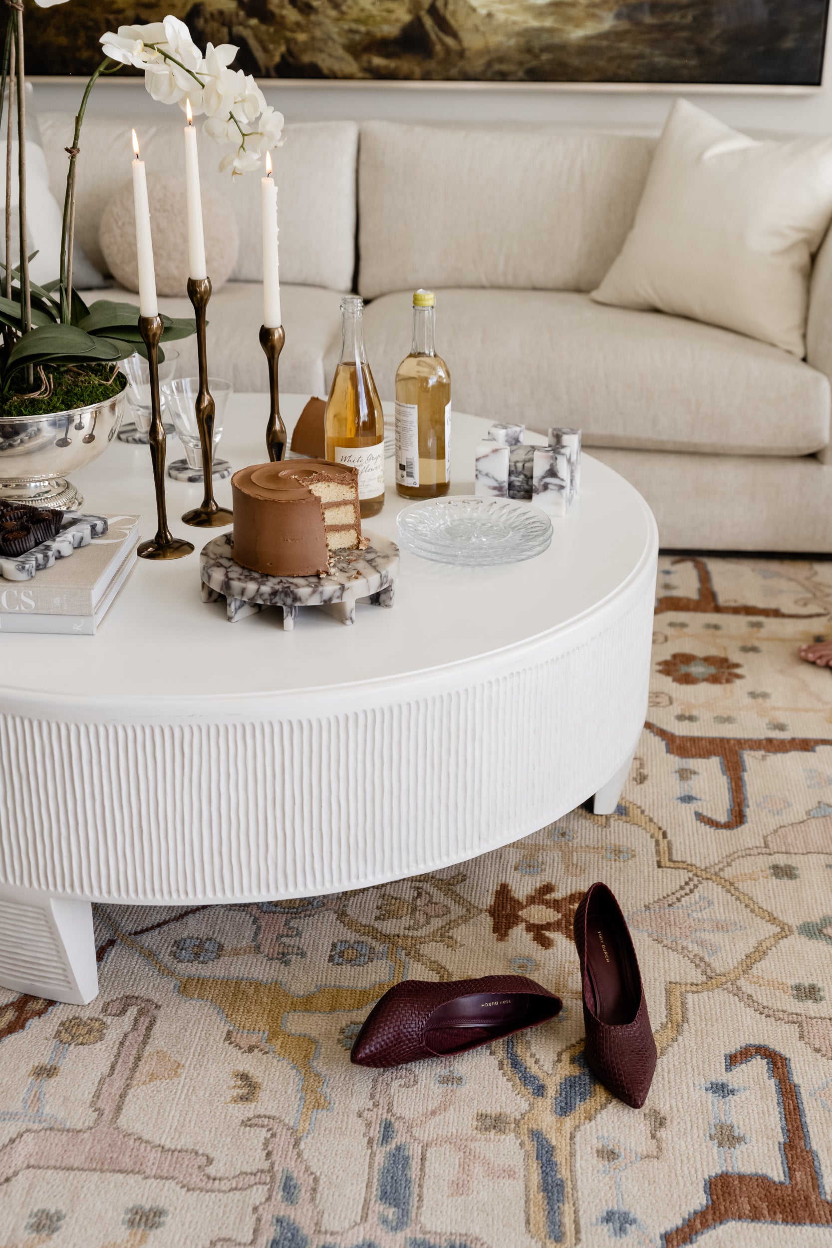 FIGURE BRASS CANDLESTICK