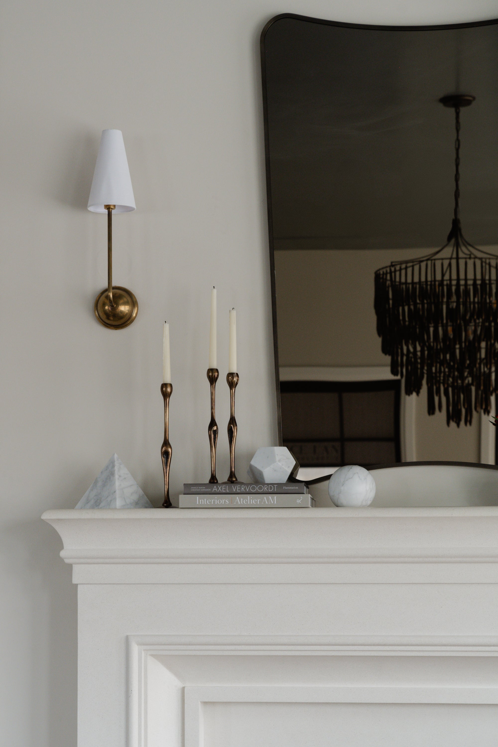 FIGURE BRASS CANDLESTICK