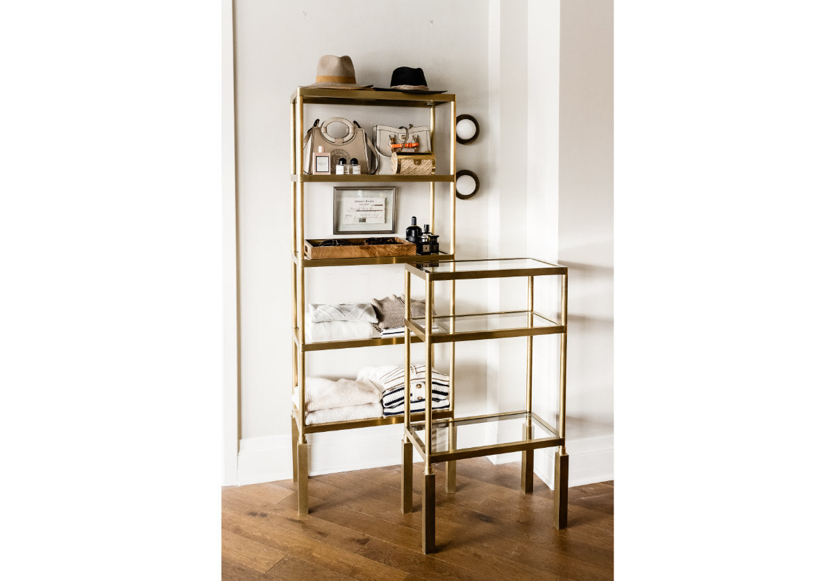 BEATRICE BRASS ETAGERE