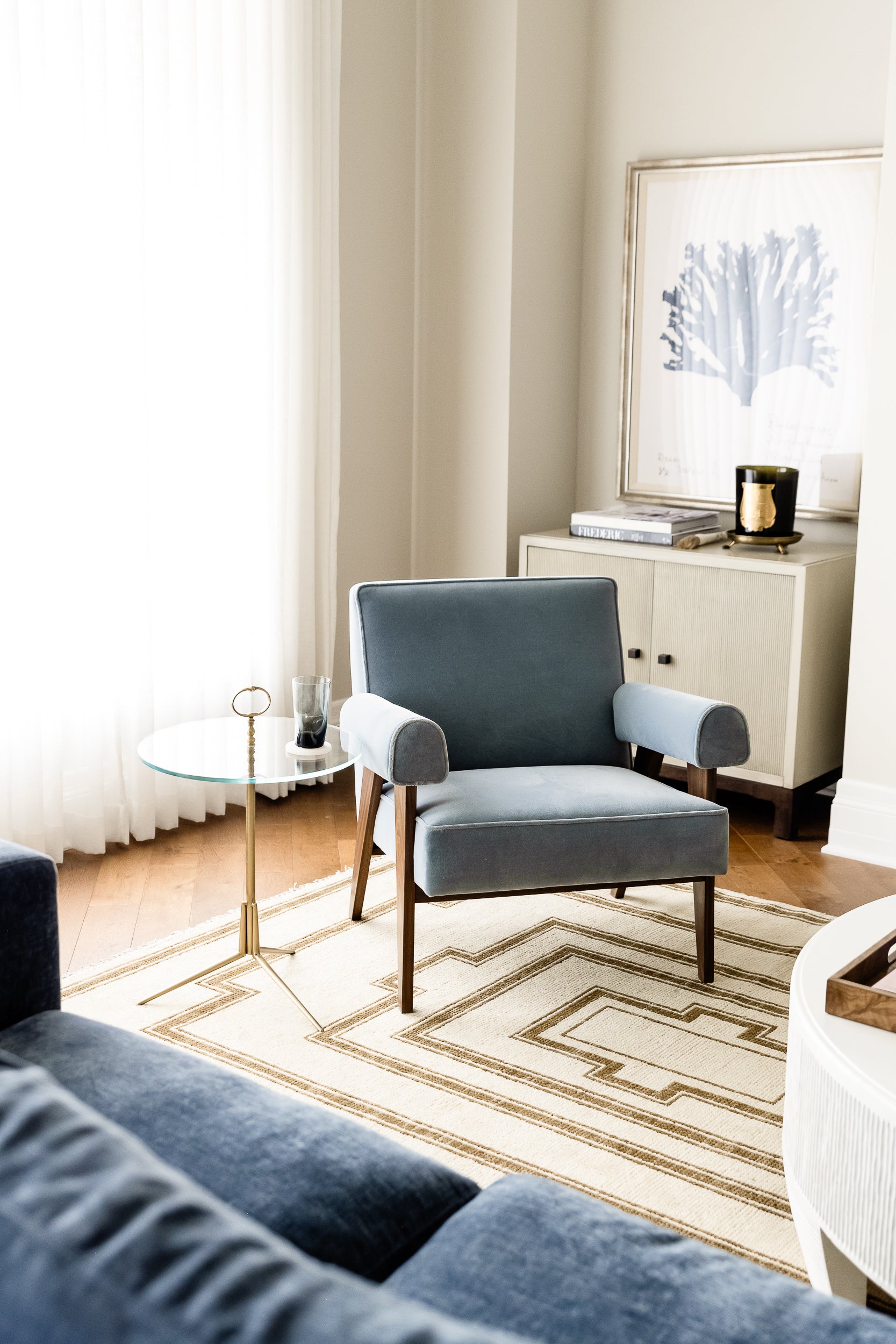 JUDE LOUNGE CHAIR | Capri Vegan Mohair