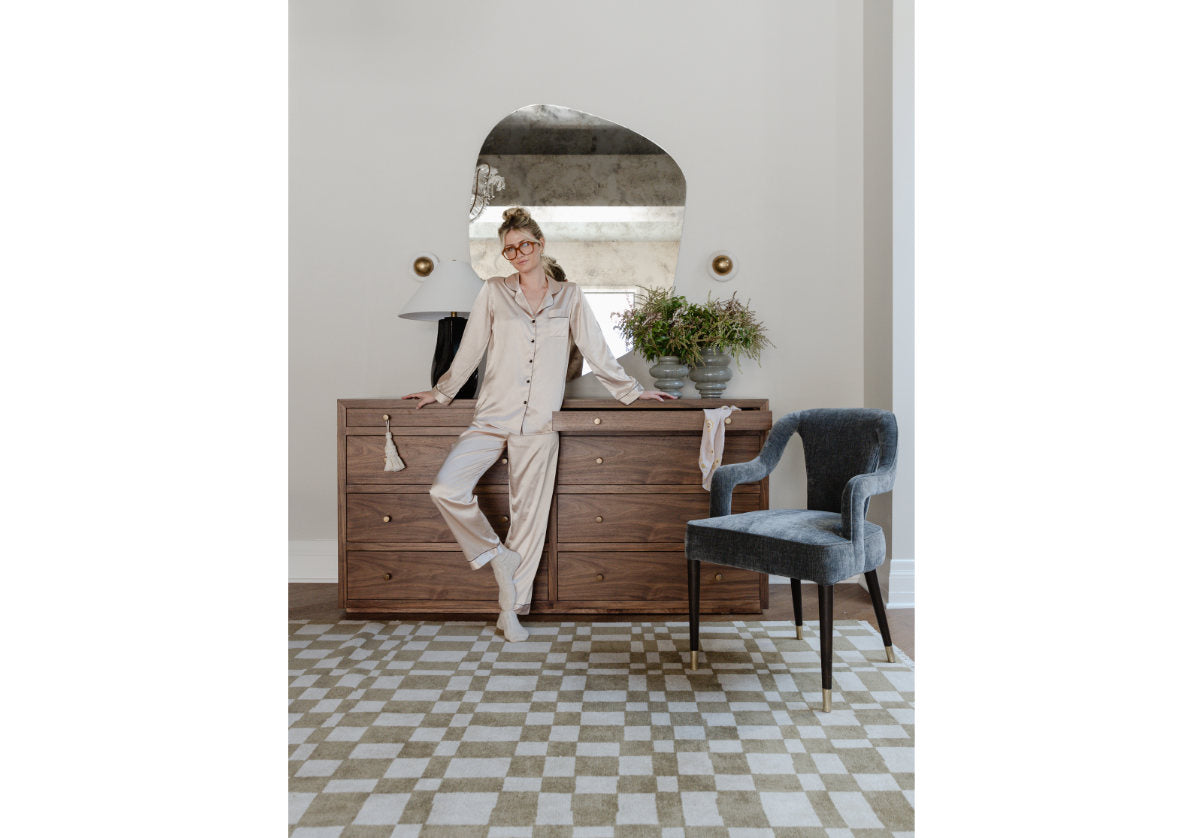 CHESS RUG | Taupe