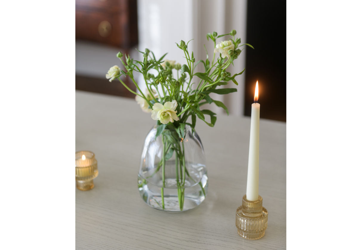 HANDBLOWN DIMPLE VASE