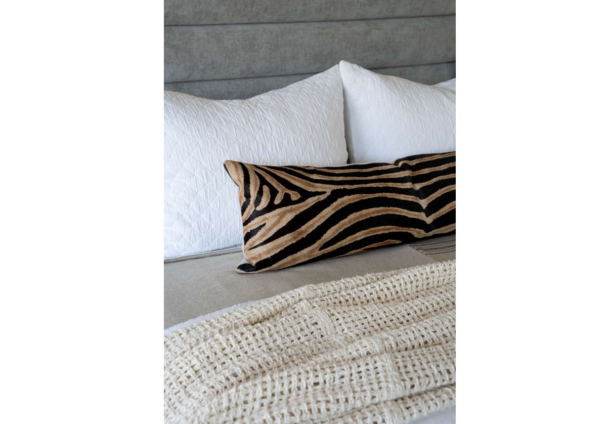 ZEBRA HIDE LUMBAR PILLOW