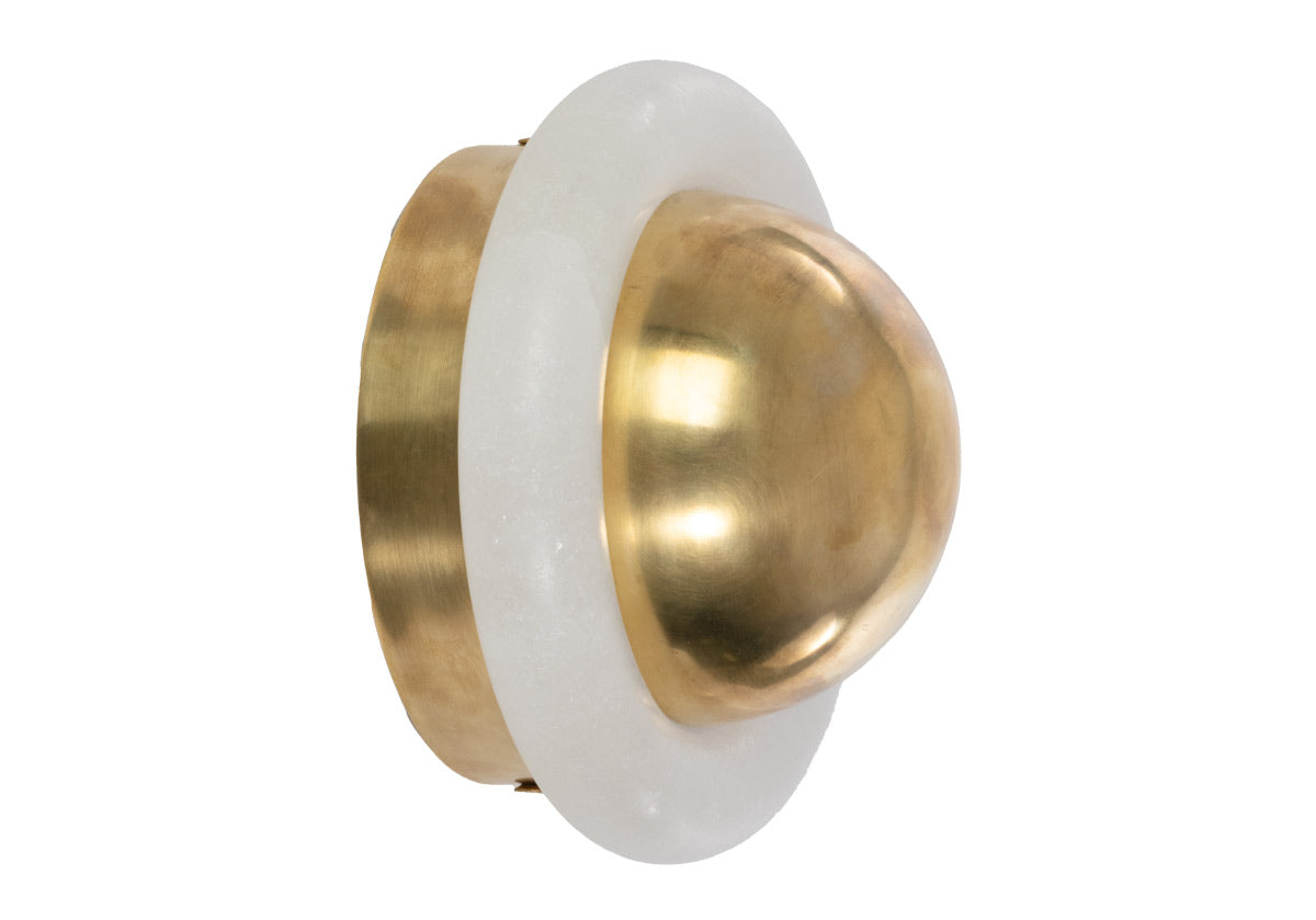 right facing ace sconce on white background.