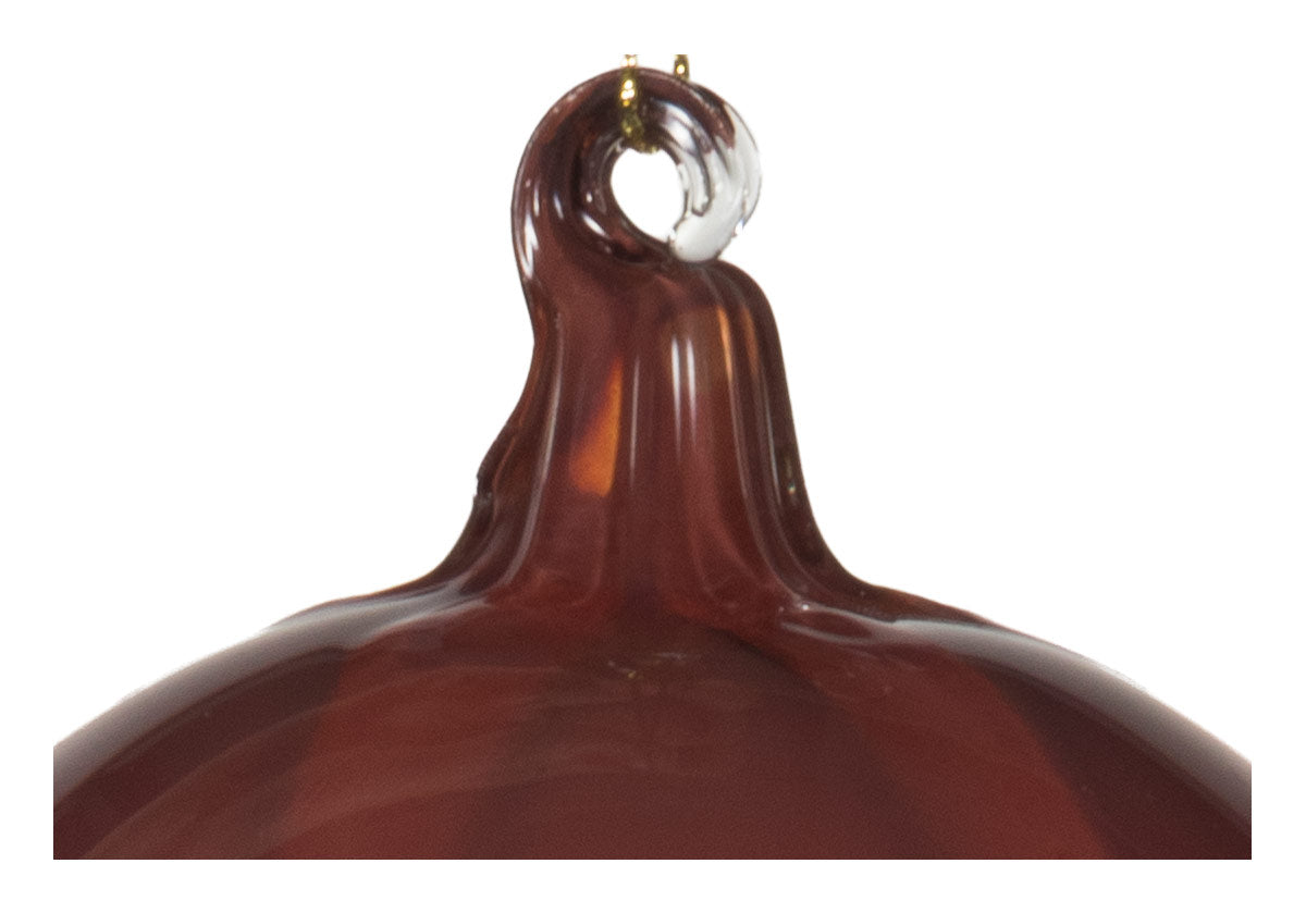 VINTAGE RED GLASS ORNAMENT