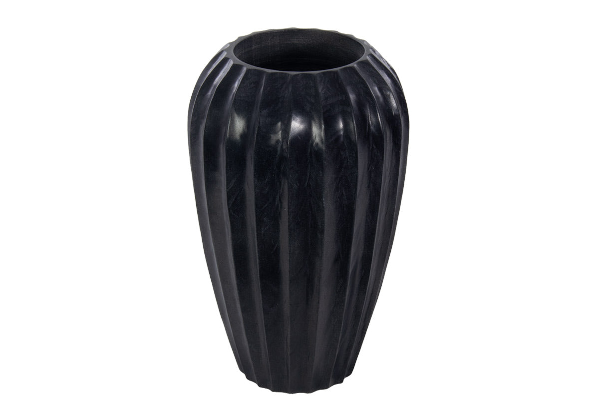 FLORA MARBLE VASE | Black