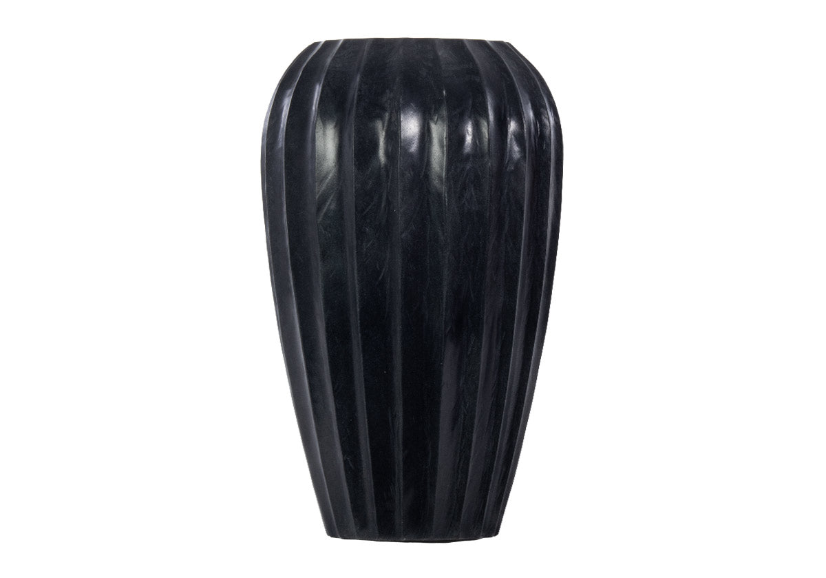 FLORA MARBLE VASE | Black