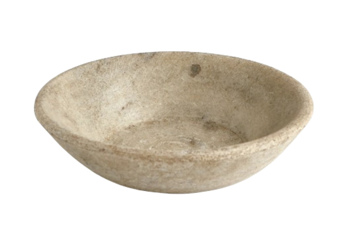 ANTIQUED MARBLE BOWL