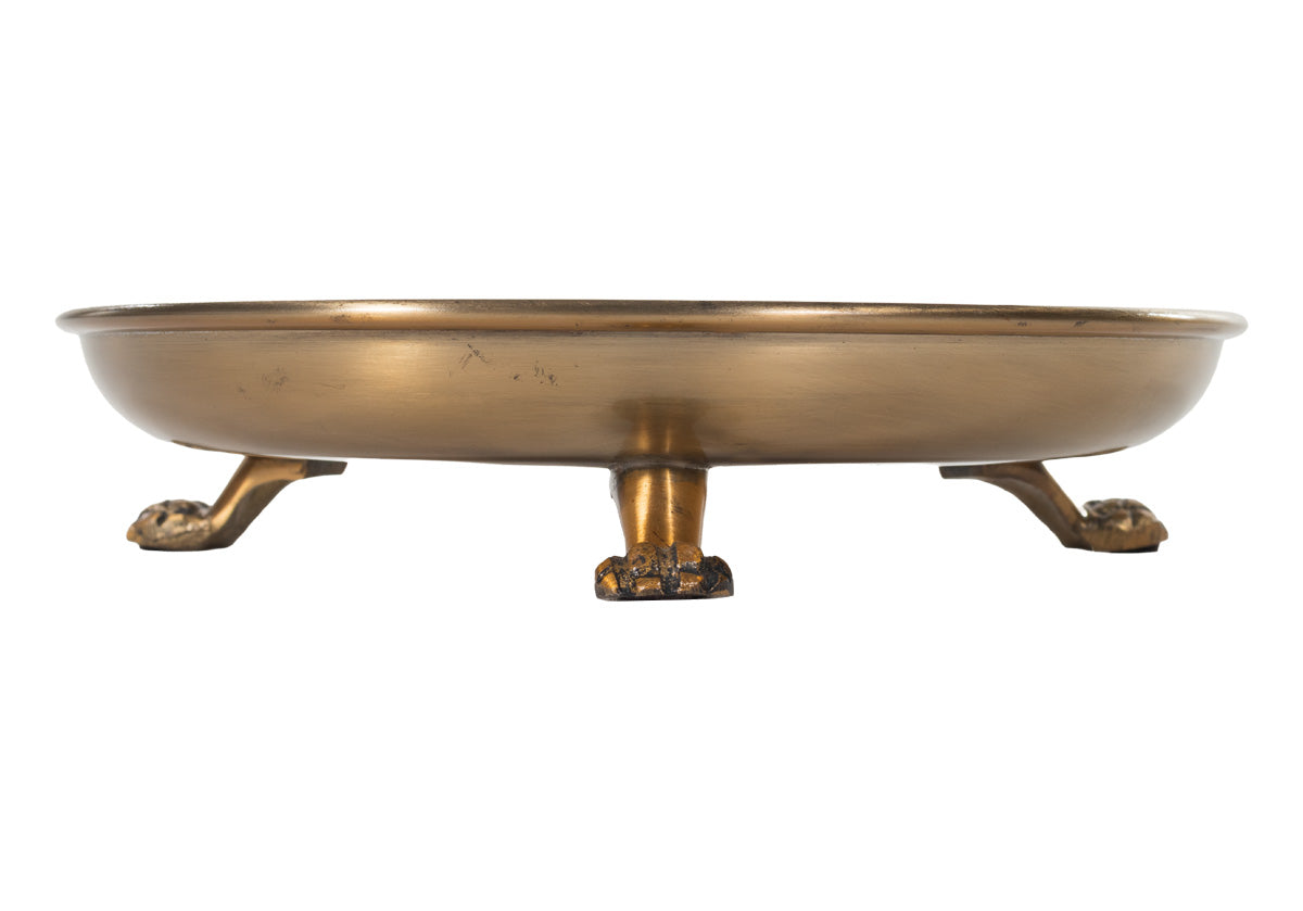 BRASS CLAWFOOT TRAY