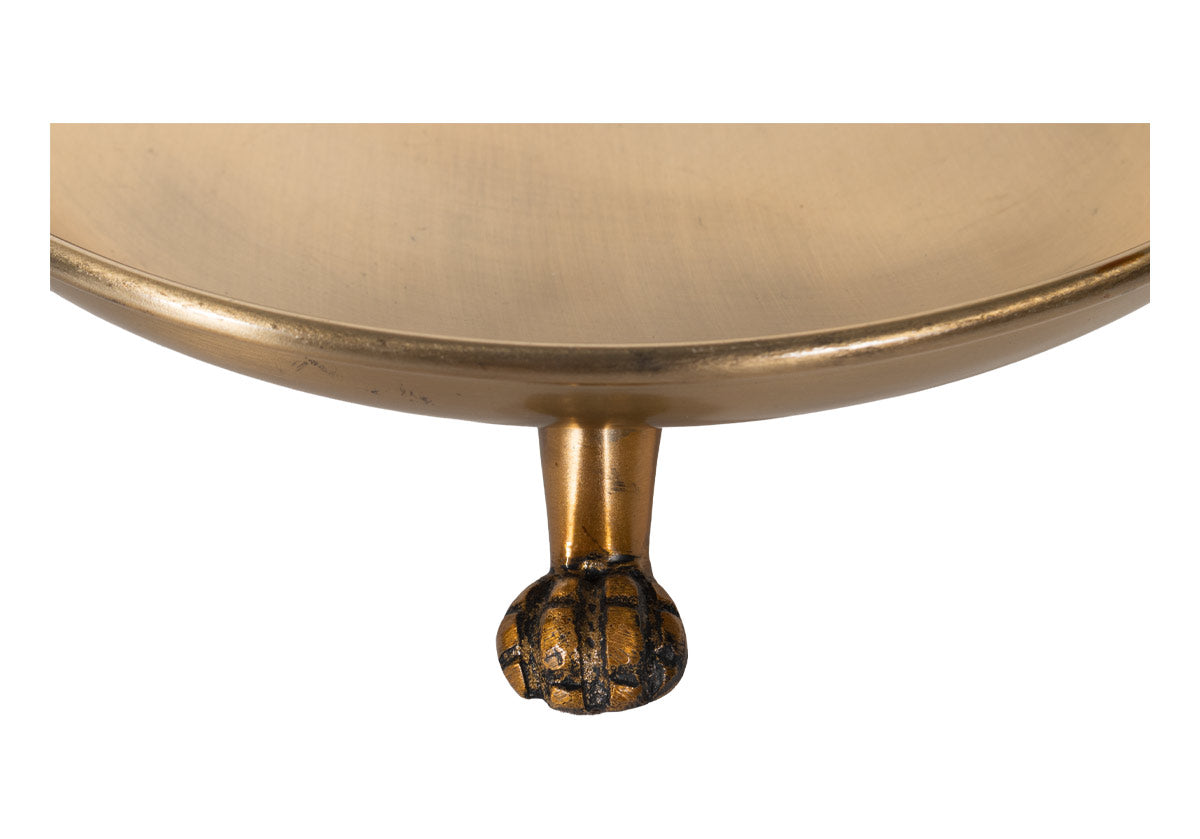 BRASS CLAWFOOT TRAY