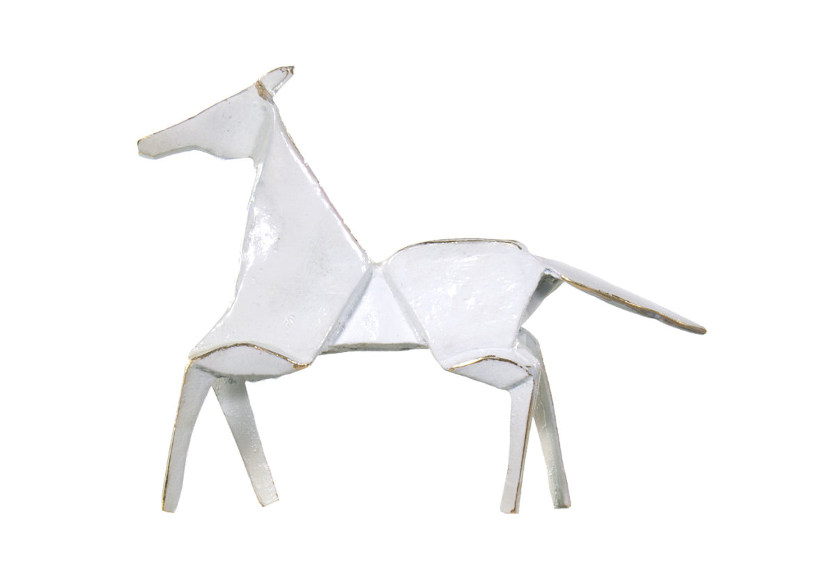 A majestic animal known for its strength, courage, freedom, and above all nobleness, this petite brass horse makes a powerful statement. Display in any decor setting or give as an elegant, symbolic gift.