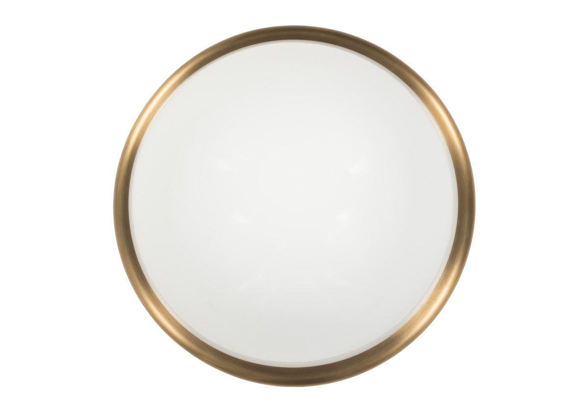 ALYS FLUSH MOUNT | Glass & Brass